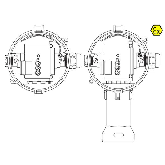 Ex proof Elektronik Termostat Ex-TC-W-2