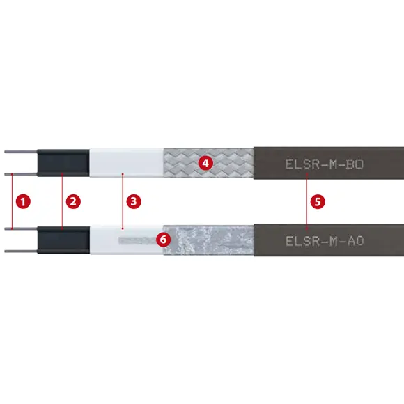 Isıtıcı Kablo ELSR-M up to 65 °C Self Limiting Parallel Heating Tape ELSR-M up to 65 °C