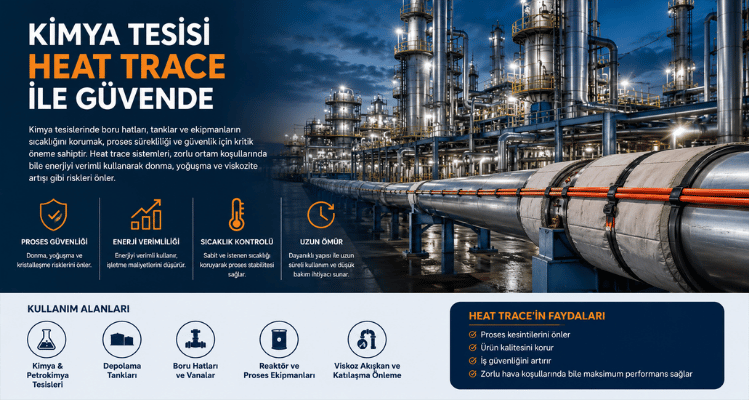 Isıtıcı KabloKimya Tesisi Heat Trace